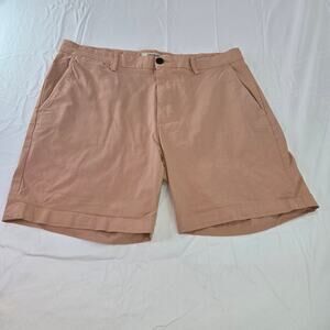 Good Threads Men's 34 Golf Shorts, Peach Chino Preppy, Casual Sports